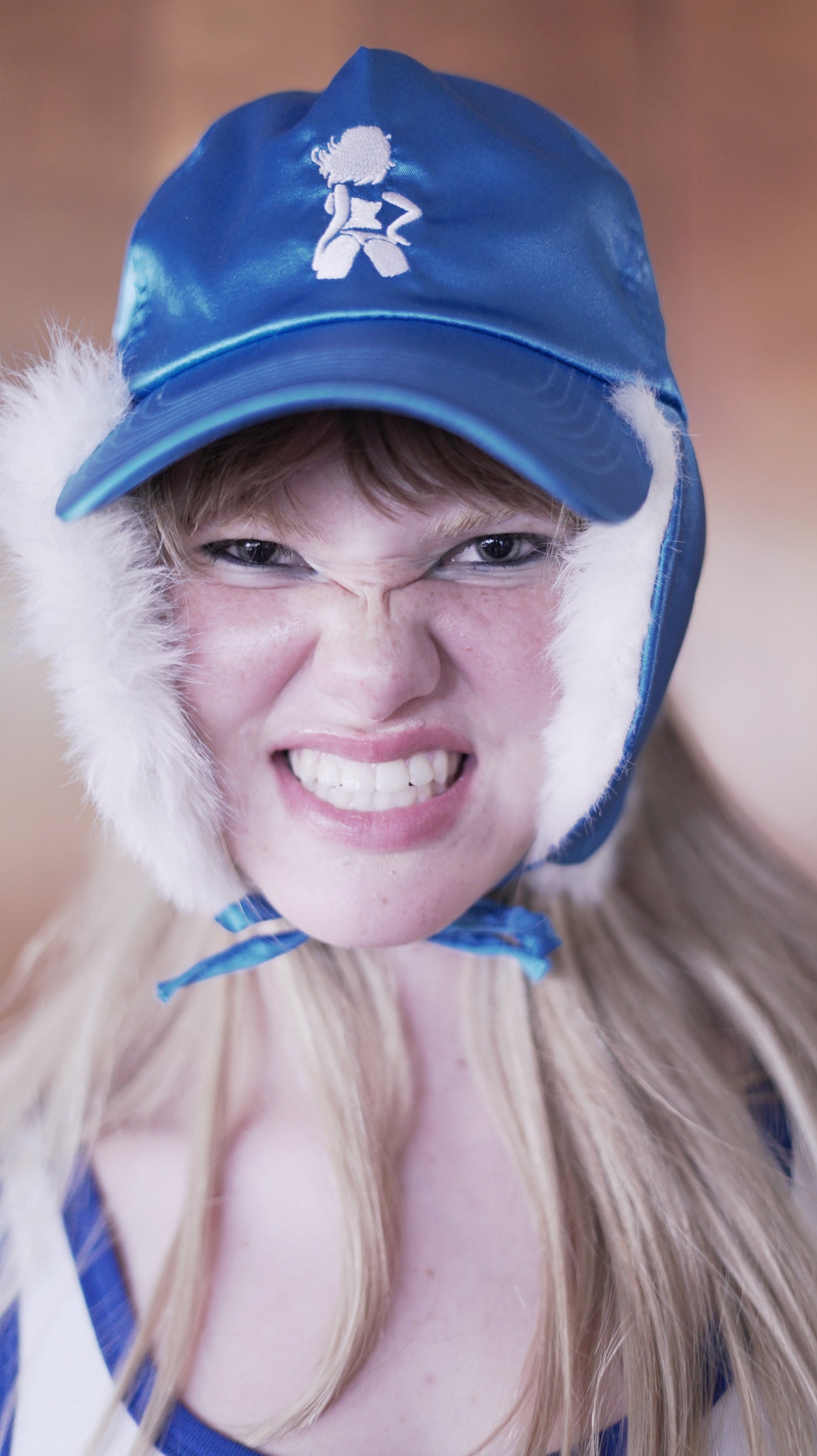 Classic Sapphire Blue furry Hat