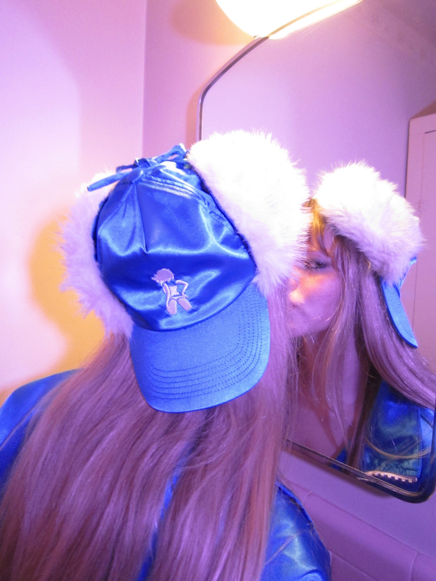 Classic Sapphire Blue furry Hat